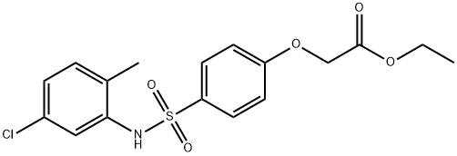 ethyl {4-[(5-chloro-2-methylanilino)sulfonyl]phenoxy}acetate Structure