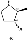 (2S,3R)-2-methyl-pyrrolidin-3-ol hydrochloride Struktur
