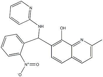 7-[{2-nitrophenyl}(2-pyridinylamino)methyl]-2-methyl-8-quinolinol|