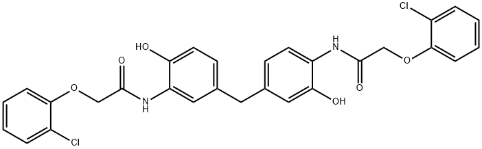 2-(2-chlorophenoxy)-N-[4-(3-{[(2-chlorophenoxy)acetyl]amino}-4-hydroxybenzyl)-2-hydroxyphenyl]acetamide|