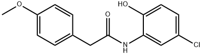 N-(5-chloro-2-hydroxyphenyl)-2-(4-methoxyphenyl)acetamide Structure