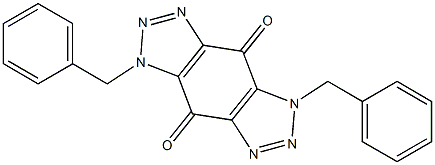 1,5-dibenzyl[1,2,3]triazolo[4,5-f][1,2,3]benzotriazole-4,8(1H,5H)-dione 结构式