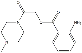 2-(4-methyl-1-piperazinyl)-2-oxoethyl 2-aminobenzoate 化学構造式