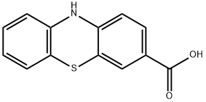 10H-phenothiazine-3-carboxylic acid Struktur