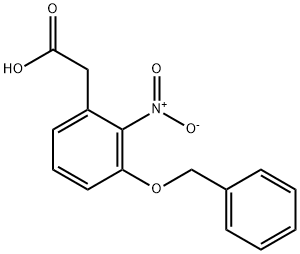 2-(5-(benzyloxy)-6-nitrophenyl)acetic acid Struktur