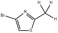 4-bromo-2-(methyl-d3)thiazole,686768-51-4,结构式