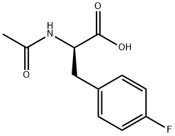 N-乙酰基-D-4-氟苯丙氨酸 结构式