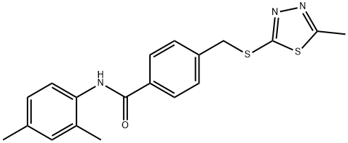 697782-87-9 N-(2,4-dimethylphenyl)-4-{[(5-methyl-1,3,4-thiadiazol-2-yl)sulfanyl]methyl}benzamide
