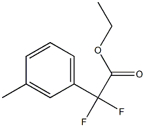 Ethyl 2,2-difluoro-2-m-tolylacetate 化学構造式