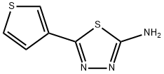 5-(thiophen-3-yl)-1,3,4-thiadiazol-2-amine Structure