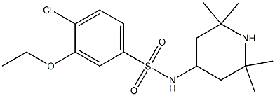 4-chloro-3-ethoxy-N-(2,2,6,6-tetramethyl-4-piperidinyl)benzenesulfonamide Structure