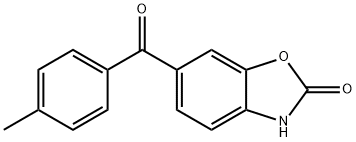 2(3H)-Benzoxazolone, 6-(4-methylbenzoyl)- Struktur