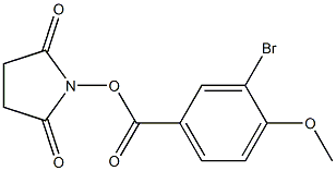 1-[(3-bromo-4-methoxybenzoyl)oxy]-2,5-pyrrolidinedione Structure