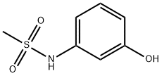 N-(3-ヒドロキシフェニル)メタンスルホンアミド 化学構造式