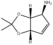 (3aR,4S,6aS)-2,2-dimethyl-3a,6a-dihydro-4H-cyclopenta[d][1,3]dioxol-4-amine Structure