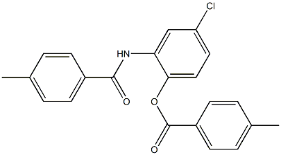 4-chloro-2-[(4-methylbenzoyl)amino]phenyl 4-methylbenzoate,720675-71-8,结构式