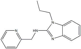 N-(1-propyl-1H-benzimidazol-2-yl)-N-(2-pyridinylmethyl)amine Struktur