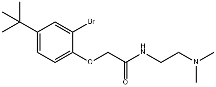 2-(2-bromo-4-tert-butylphenoxy)-N-[2-(dimethylamino)ethyl]acetamide,723742-20-9,结构式