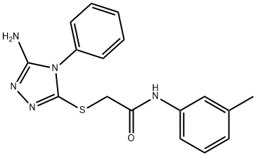 2-[(5-amino-4-phenyl-4H-1,2,4-triazol-3-yl)sulfanyl]-N-(3-methylphenyl)acetamide|