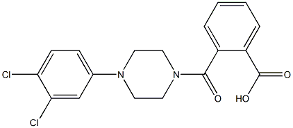 2-{[4-(3,4-dichlorophenyl)-1-piperazinyl]carbonyl}benzoic acid Struktur