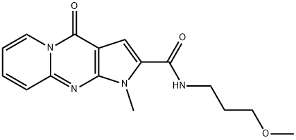 N-(3-methoxypropyl)-1-methyl-4-oxo-1,4-dihydropyrido[1,2-a]pyrrolo[2,3-d]pyrimidine-2-carboxamide,724738-97-0,结构式