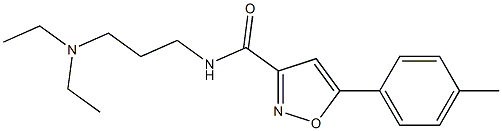 725698-04-4 N-[3-(diethylamino)propyl]-5-(4-methylphenyl)-3-isoxazolecarboxamide