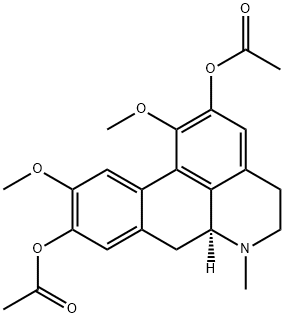 二乙酰基波尔定碱,72584-75-9,结构式