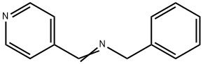 Benzenemethanamine, N-(4-pyridinylmethylene)- Struktur