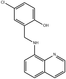 4-chloro-2-[(quinolin-8-ylamino)methyl]phenol 结构式