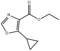 ethyl 5-cyclopropyl-1,3-oxazole-4-carboxylate, 73252-24-1, 结构式