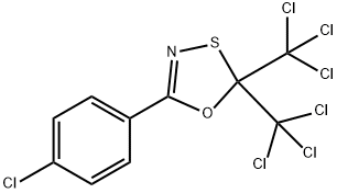 2,2-bis(trichloromethyl)-5-(p-chlorophenyl)-1,3,4-oxathiazole,73501-05-0,结构式
