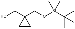 1-[(TERT-ブチルジメチルシリル)オキシメチル]シクロプロパンメタノール 化学構造式