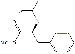 Phenylalanine, N-acetyl-, monosodium salt (9CI) Struktur