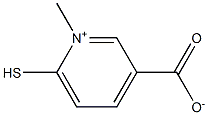 1-methyl-6-sulfanylpyridinium-3-carboxylate Structure