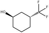 TRANS-(1R,3R)-3-(三氟甲基)环己醇,75091-91-7,结构式