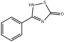 3-フェニル-1,2,4-チアジアゾール-5(4H)-オン 化学構造式