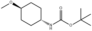tert-butyl (trans-4-methoxycyclohexyl)carbamate Struktur