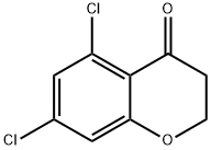 4H-1-Benzopyran-4-one, 5,7-dichloro-2,3-dihydro- Structure