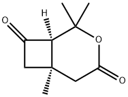 (6R)-2,2,6-trimethyl-3-oxabicyclo[4.2.0]octane-4,8-dione 结构式