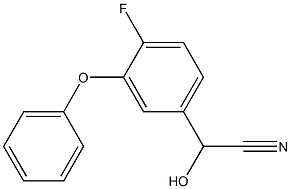 2-(4-fluoro-3-phenoxyphenyl)-2-hydroxyethanenitrile Structure