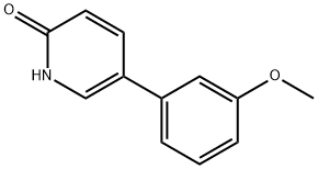 2-Hydroxy-5-(3-methoxyphenyl)pyridine 化学構造式