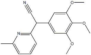 (6-Methyl-pyridin-2-yl)-(3,4,5-trimethoxy-
phenyl)-acetonitrile Struktur