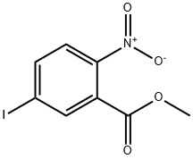 5-碘-2-硝基苯甲酸甲酯 结构式