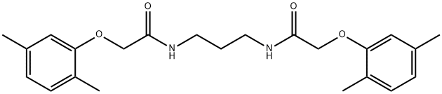 2-(2,5-dimethylphenoxy)-N-(3-{[2-(2,5-dimethylphenoxy)acetyl]amino}propyl)acetamide Structure