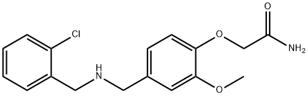 2-(4-{[(2-chlorobenzyl)amino]methyl}-2-methoxyphenoxy)acetamide,774188-59-9,结构式