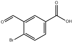 4-bromo-3-formylbenzoic acid Struktur