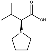 (S)-3-Methyl-2-(1-pyrrolidinyl)butyric Acid Structure