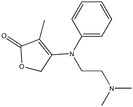 3-methyl-4-(N-(2-dimethylaminoethyl)-N-phenylamino)-2(5H) furanone Structure