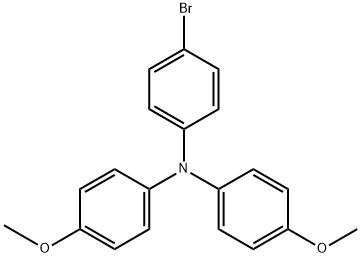 4-BROMO-4',4''-DIMETHOXYLTRIPHENYLAMINE 结构式