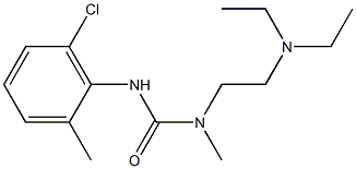 1-(6-Chloro-o-tolyl)-3-[2-(diethylamino)ethyl]-3-methylurea 结构式